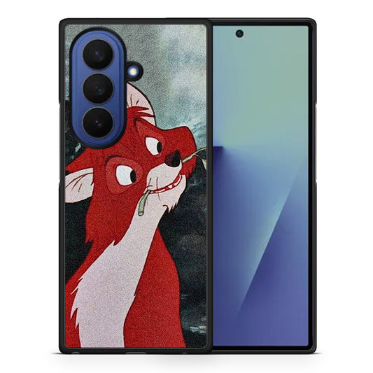 Θήκη Samsung Galaxy Z Fold7 Tod And Vixey Love 1 από τη Smartfits με σχέδιο στο πίσω μέρος και μαύρο περίβλημα | Samsung Galaxy Z Fold7 Tod And Vixey Love 1 case with colorful back and black bezels