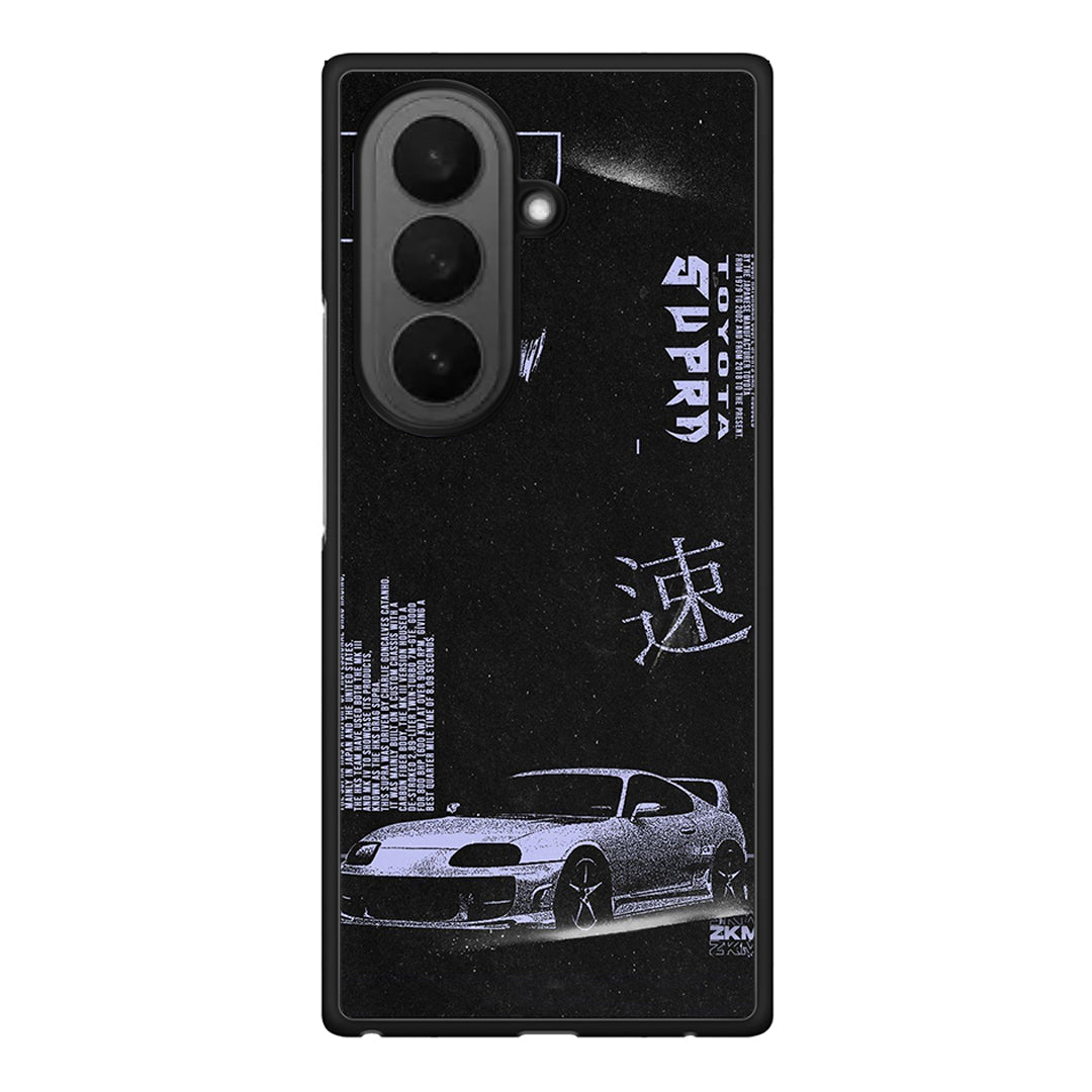 Samsung Galaxy Z Fold7 Tokyo Drift Θήκη Αγίου Βαλεντίνου από τη Smartfits με σχέδιο στο πίσω μέρος και μαύρο περίβλημα | Smartphone case with colorful back and black bezels by Smartfits