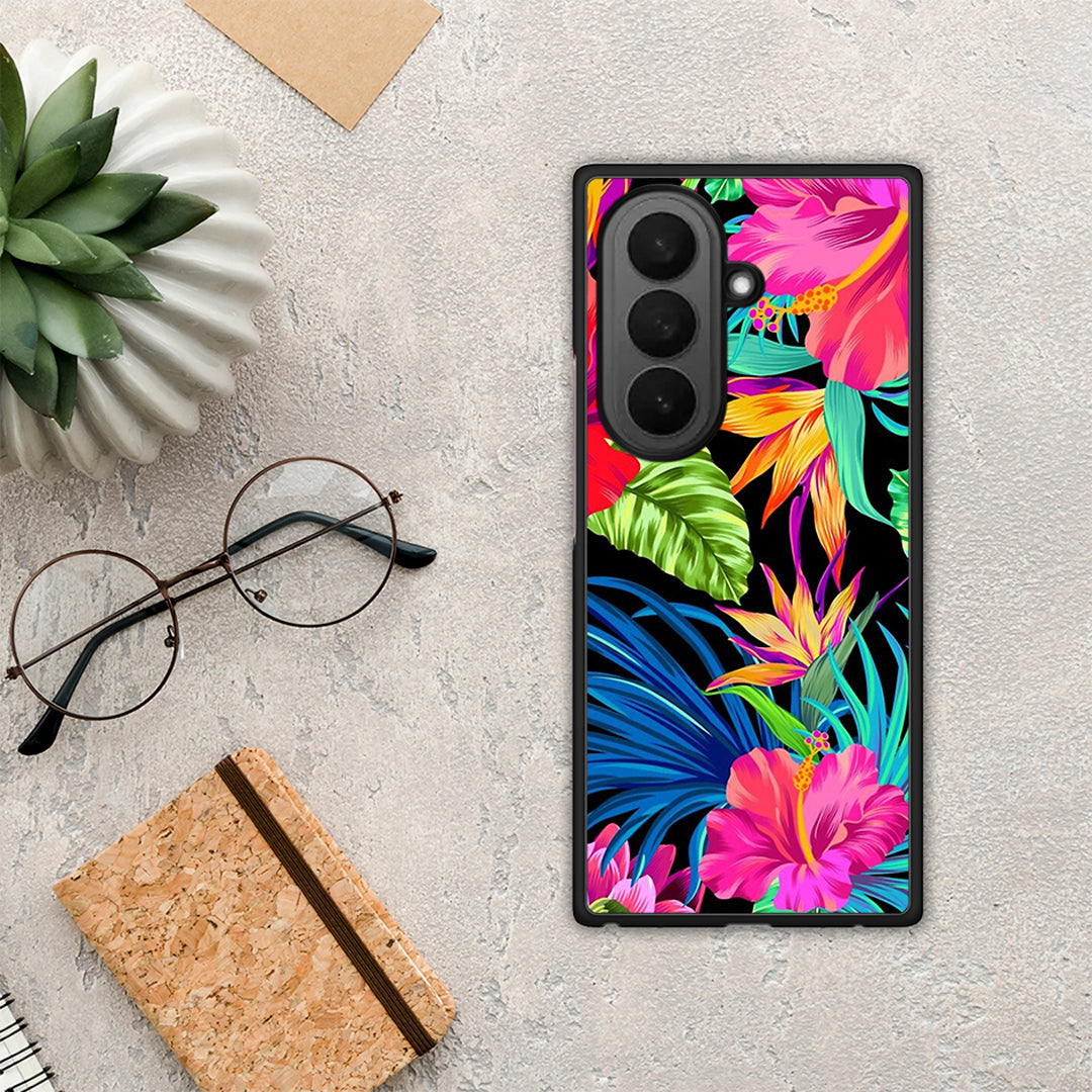 Tropical Flowers - Samsung Galaxy Z Fold7 θήκη