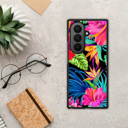Tropical Flowers - Samsung Galaxy Z Fold7 θήκη