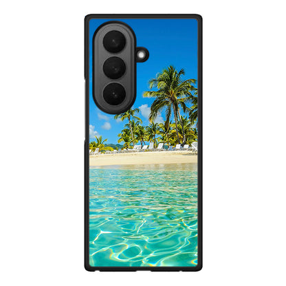 Samsung Galaxy Z Fold7 Tropical Vibes Θήκη από τη Smartfits με σχέδιο στο πίσω μέρος και μαύρο περίβλημα | Smartphone case with colorful back and black bezels by Smartfits
