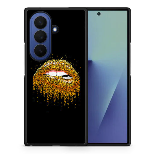 Θήκη Samsung Galaxy Z Fold7 Golden Valentine από τη Smartfits με σχέδιο στο πίσω μέρος και μαύρο περίβλημα | Samsung Galaxy Z Fold7 Golden Valentine case with colorful back and black bezels