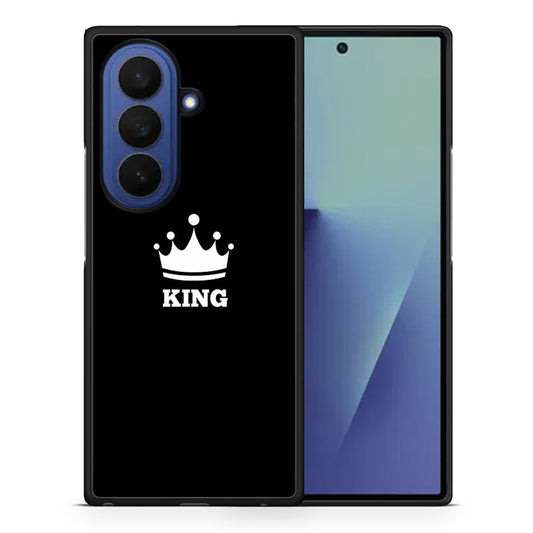 Θήκη Samsung Galaxy Z Fold7 King Valentine από τη Smartfits με σχέδιο στο πίσω μέρος και μαύρο περίβλημα | Samsung Galaxy Z Fold7 King Valentine case with colorful back and black bezels