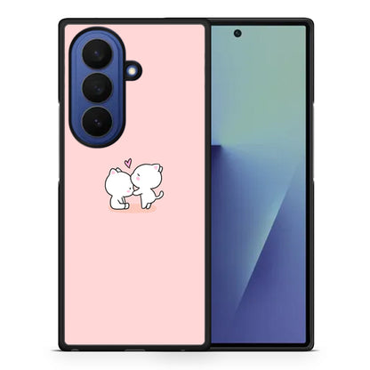 Θήκη Samsung Galaxy Z Fold7 Love Valentine από τη Smartfits με σχέδιο στο πίσω μέρος και μαύρο περίβλημα | Samsung Galaxy Z Fold7 Love Valentine case with colorful back and black bezels