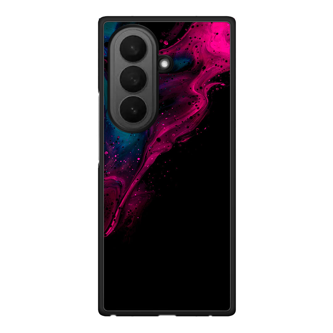 4 - Samsung Galaxy Z Fold7 Pink Black Watercolor case, cover, bumper