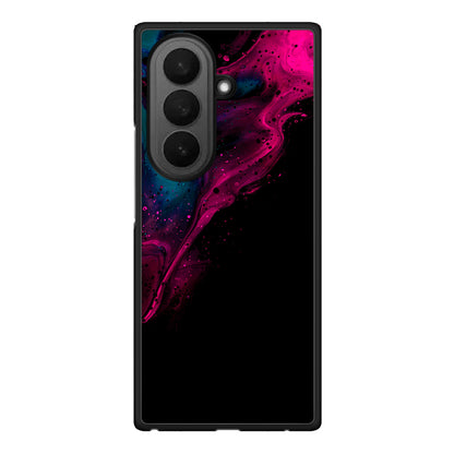 4 - Samsung Galaxy Z Fold7 Pink Black Watercolor case, cover, bumper