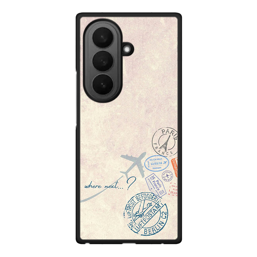 Samsung Galaxy Z Fold7 Where Next Θήκη από τη Smartfits με σχέδιο στο πίσω μέρος και μαύρο περίβλημα | Smartphone case with colorful back and black bezels by Smartfits