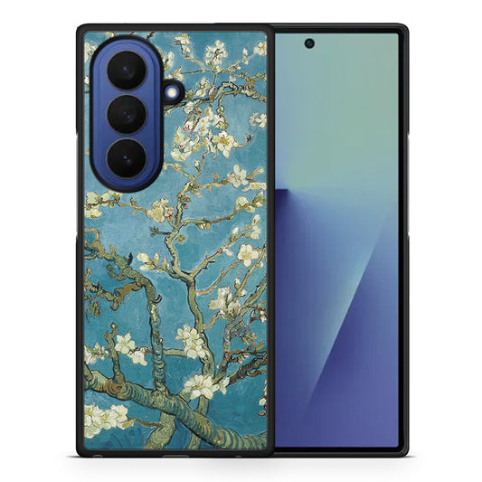 Θήκη Samsung Galaxy Z Fold7 White Blossoms από τη Smartfits με σχέδιο στο πίσω μέρος και μαύρο περίβλημα | Samsung Galaxy Z Fold7 White Blossoms case with colorful back and black bezels