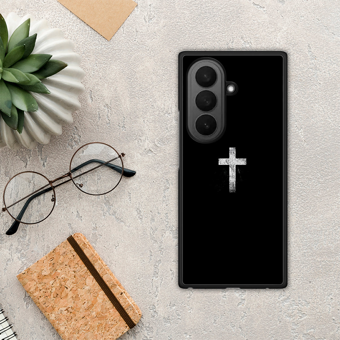 White Cross - Samsung Galaxy Z Fold7 θήκη