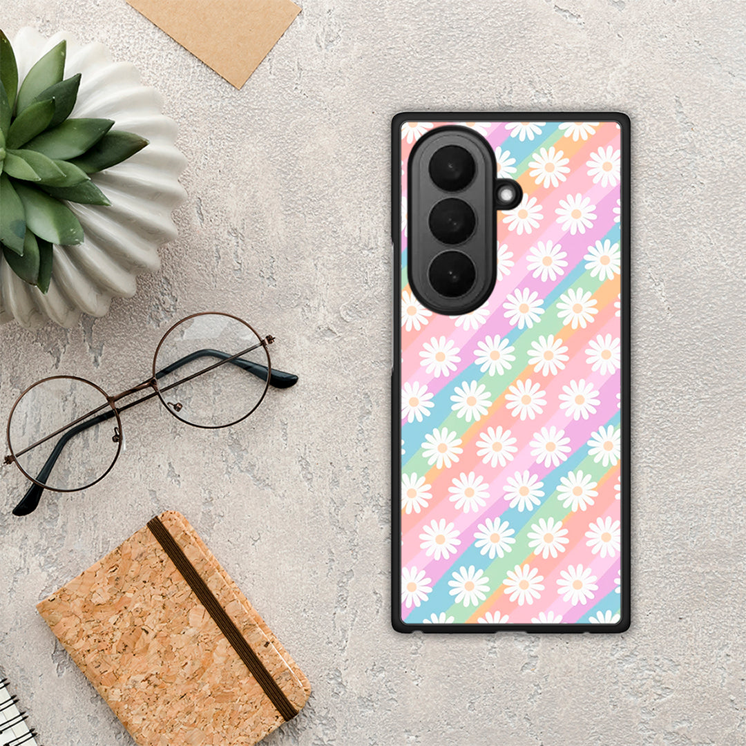 White Daisies - Samsung Galaxy Z Fold7 θήκη