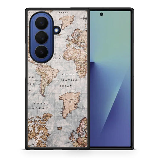 World Map - Samsung Galaxy Z Fold7 θήκη