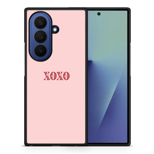 Θήκη Samsung Galaxy Z Fold7 XOXO Love από τη Smartfits με σχέδιο στο πίσω μέρος και μαύρο περίβλημα | Samsung Galaxy Z Fold7 XOXO Love case with colorful back and black bezels