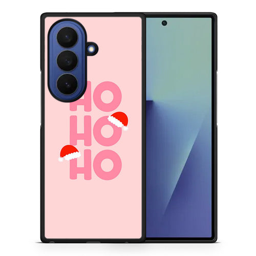 Θήκη Samsung Galaxy Z Fold7 Xmas Ho Ho Ho από τη Smartfits με σχέδιο στο πίσω μέρος και μαύρο περίβλημα | Samsung Galaxy Z Fold7 Xmas Ho Ho Ho case with colorful back and black bezels