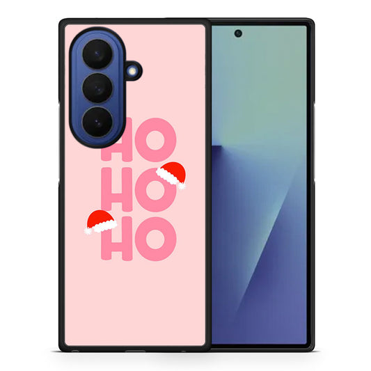 Θήκη Samsung Galaxy Z Fold7 Xmas Ho Ho Ho από τη Smartfits με σχέδιο στο πίσω μέρος και μαύρο περίβλημα | Samsung Galaxy Z Fold7 Xmas Ho Ho Ho case with colorful back and black bezels