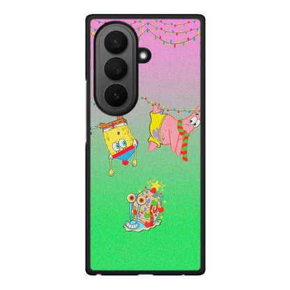 Samsung Galaxy Z Fold7 Xmas Lights θήκη από τη Smartfits με σχέδιο στο πίσω μέρος και μαύρο περίβλημα | Smartphone case with colorful back and black bezels by Smartfits