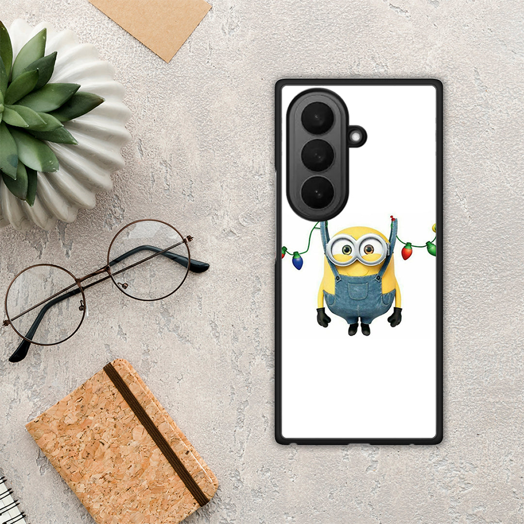 Xmas Minion Lights - Samsung Galaxy Z Fold7 θήκη