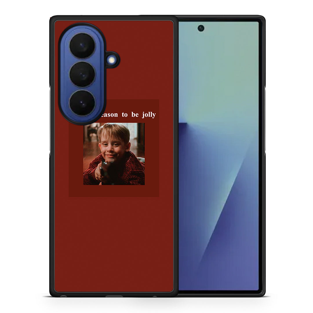 Θήκη Samsung Galaxy Z Fold7 Xmas Ultimate Spirit από τη Smartfits με σχέδιο στο πίσω μέρος και μαύρο περίβλημα | Samsung Galaxy Z Fold7 Xmas Ultimate Spirit case with colorful back and black bezels