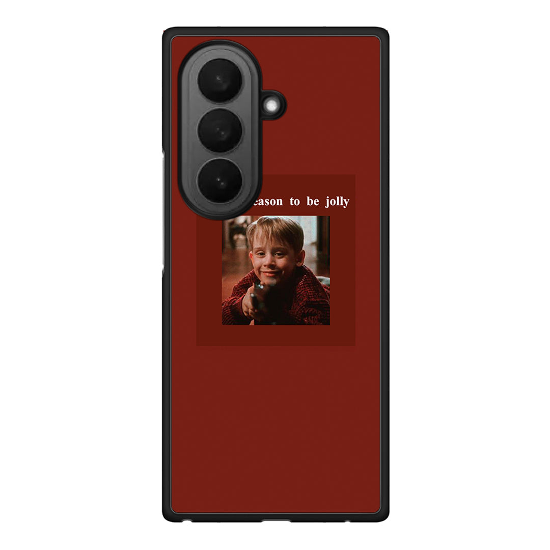 Samsung Galaxy Z Fold7 Xmas Ultimate Spirit θήκη από τη Smartfits με σχέδιο στο πίσω μέρος και μαύρο περίβλημα | Smartphone case with colorful back and black bezels by Smartfits
