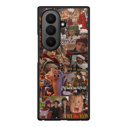 Samsung Galaxy Z Fold7 Xmas Wishes θήκη από τη Smartfits με σχέδιο στο πίσω μέρος και μαύρο περίβλημα | Smartphone case with colorful back and black bezels by Smartfits