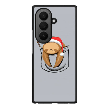Samsung Galaxy Z Fold7 Xmas Zzzz θήκη από τη Smartfits με σχέδιο στο πίσω μέρος και μαύρο περίβλημα | Smartphone case with colorful back and black bezels by Smartfits