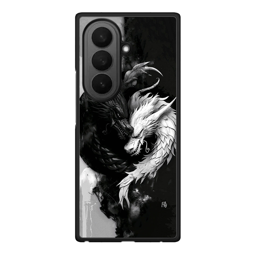 Samsung Galaxy Z Fold7 Yin Yang Θήκη από τη Smartfits με σχέδιο στο πίσω μέρος και μαύρο περίβλημα | Smartphone case with colorful back and black bezels by Smartfits