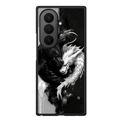 Samsung Galaxy Z Fold7 Yin Yang Θήκη από τη Smartfits με σχέδιο στο πίσω μέρος και μαύρο περίβλημα | Smartphone case with colorful back and black bezels by Smartfits