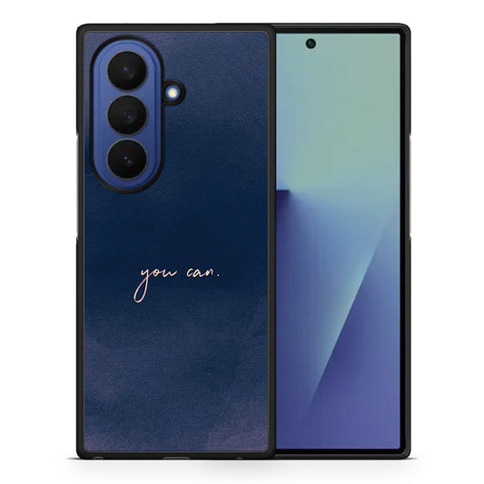 Θήκη Samsung Galaxy Z Fold7 You Can από τη Smartfits με σχέδιο στο πίσω μέρος και μαύρο περίβλημα | Samsung Galaxy Z Fold7 You Can case with colorful back and black bezels