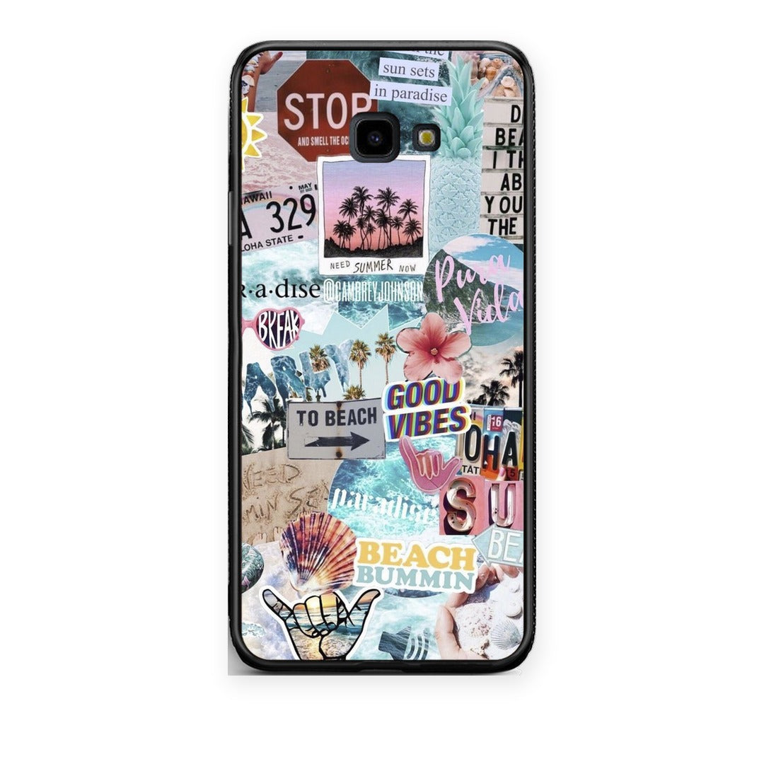 Θήκη Samsung Galaxy J4+ Summer Vibes από τη Smartfits με σχέδιο στο πίσω μέρος και μαύρο περίβλημα | Samsung Galaxy J4+ Summer Vibes case with colorful back and black bezels