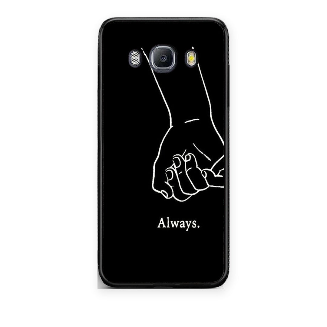 Θήκη Samsung Galaxy J7 2016 Always & Forever 1 από τη Smartfits με σχέδιο στο πίσω μέρος και μαύρο περίβλημα | Samsung Galaxy J7 2016 Always & Forever 1 case with colorful back and black bezels