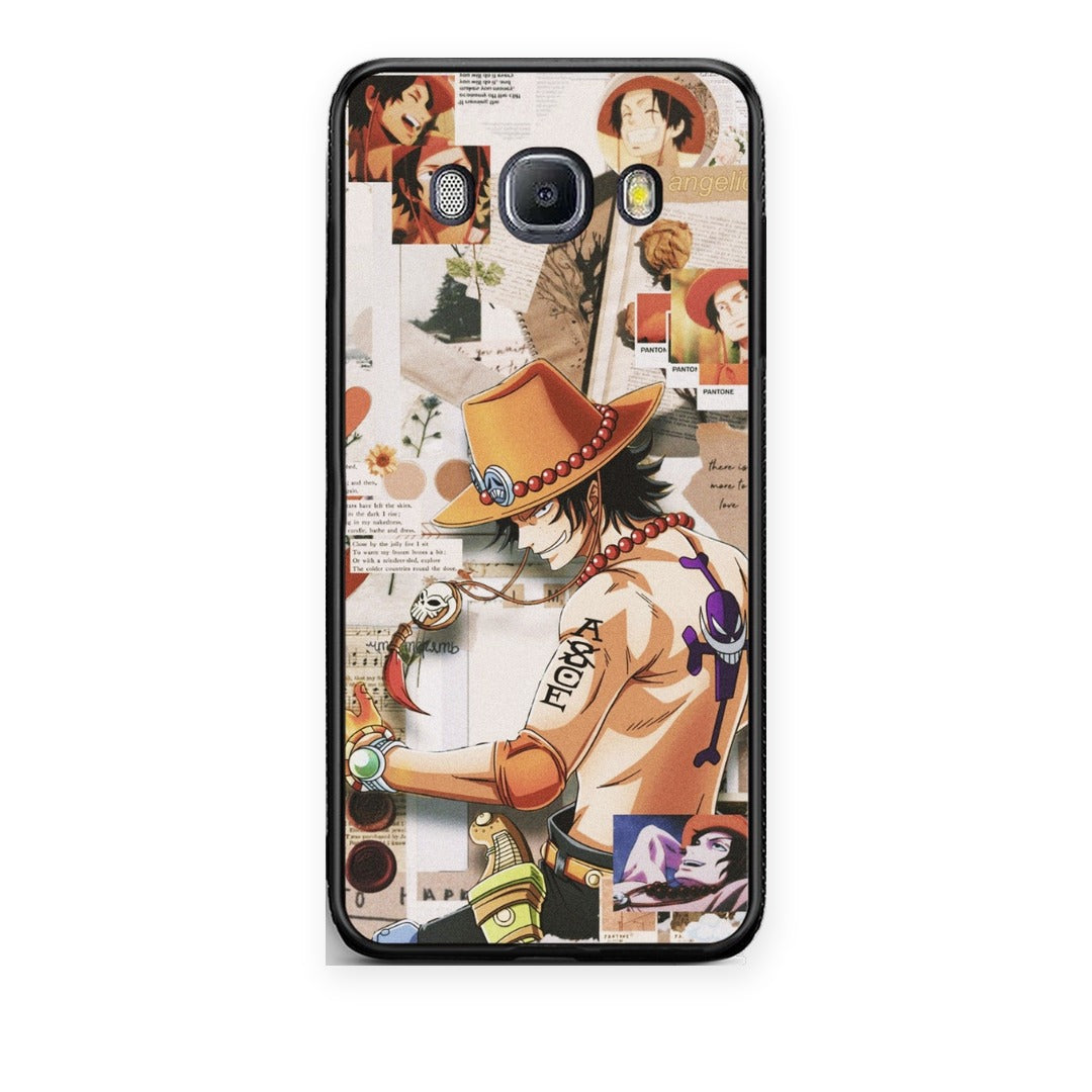 Θήκη Samsung Galaxy J7 2016 Anime Collage από τη Smartfits με σχέδιο στο πίσω μέρος και μαύρο περίβλημα | Samsung Galaxy J7 2016 Anime Collage case with colorful back and black bezels