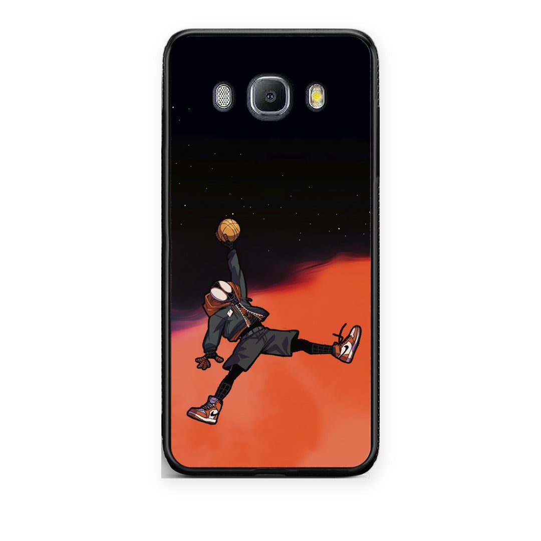 Θήκη Samsung Galaxy J7 2016 Basketball Hero από τη Smartfits με σχέδιο στο πίσω μέρος και μαύρο περίβλημα | Samsung Galaxy J7 2016 Basketball Hero case with colorful back and black bezels