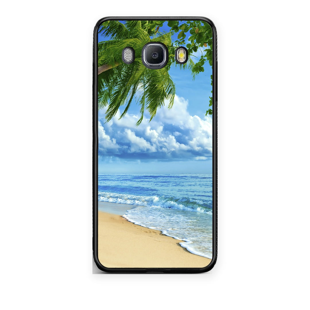 Θήκη Samsung Galaxy J7 2016 Beautiful Beach από τη Smartfits με σχέδιο στο πίσω μέρος και μαύρο περίβλημα | Samsung Galaxy J7 2016 Beautiful Beach case with colorful back and black bezels