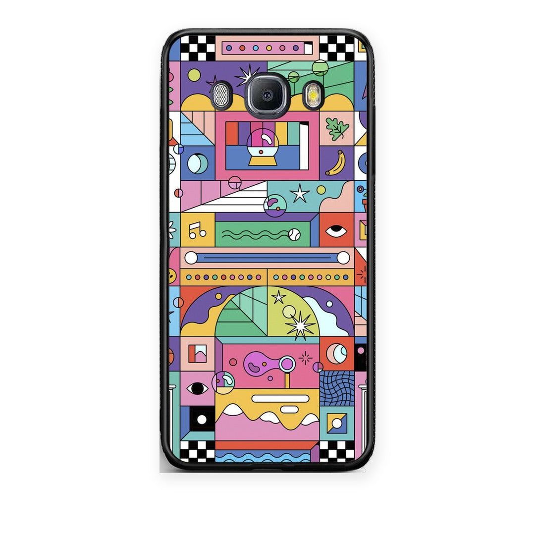 Θήκη Samsung Galaxy J7 2016 Bubbles Soap από τη Smartfits με σχέδιο στο πίσω μέρος και μαύρο περίβλημα | Samsung Galaxy J7 2016 Bubbles Soap case with colorful back and black bezels