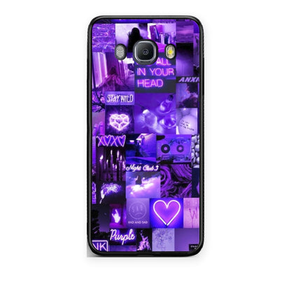 Θήκη Samsung Galaxy J7 2016 Collage Stay Wild από τη Smartfits με σχέδιο στο πίσω μέρος και μαύρο περίβλημα | Samsung Galaxy J7 2016 Collage Stay Wild case with colorful back and black bezels