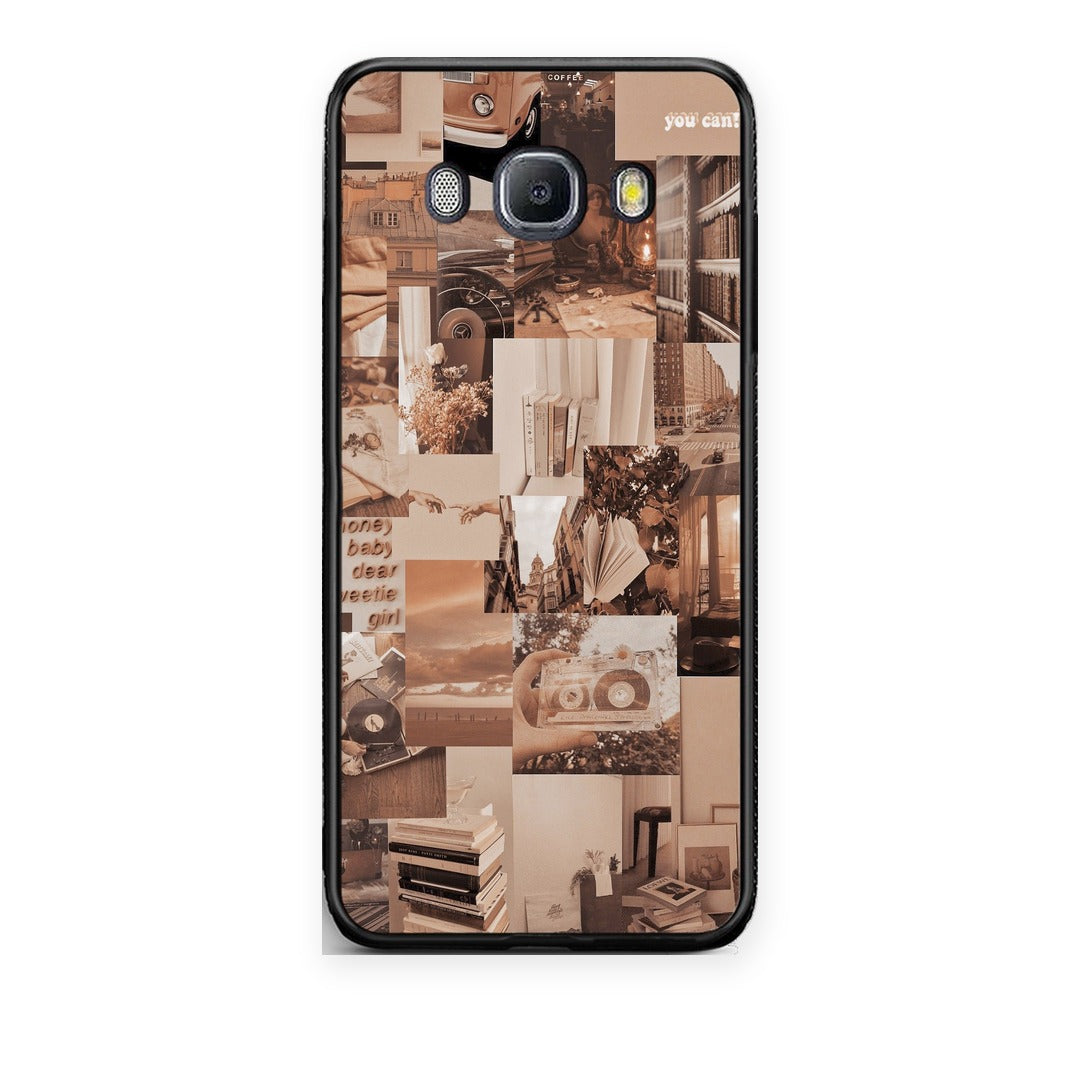 Θήκη Samsung Galaxy J7 2016 Collage You Can από τη Smartfits με σχέδιο στο πίσω μέρος και μαύρο περίβλημα | Samsung Galaxy J7 2016 Collage You Can case with colorful back and black bezels