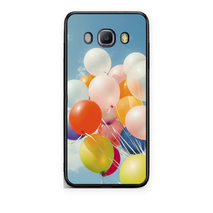 Θήκη Samsung Galaxy J7 2016 Colorful Balloons από τη Smartfits με σχέδιο στο πίσω μέρος και μαύρο περίβλημα | Samsung Galaxy J7 2016 Colorful Balloons case with colorful back and black bezels