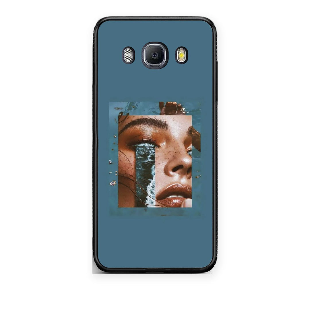 Θήκη Samsung Galaxy J7 2016 Cry An Ocean από τη Smartfits με σχέδιο στο πίσω μέρος και μαύρο περίβλημα | Samsung Galaxy J7 2016 Cry An Ocean case with colorful back and black bezels