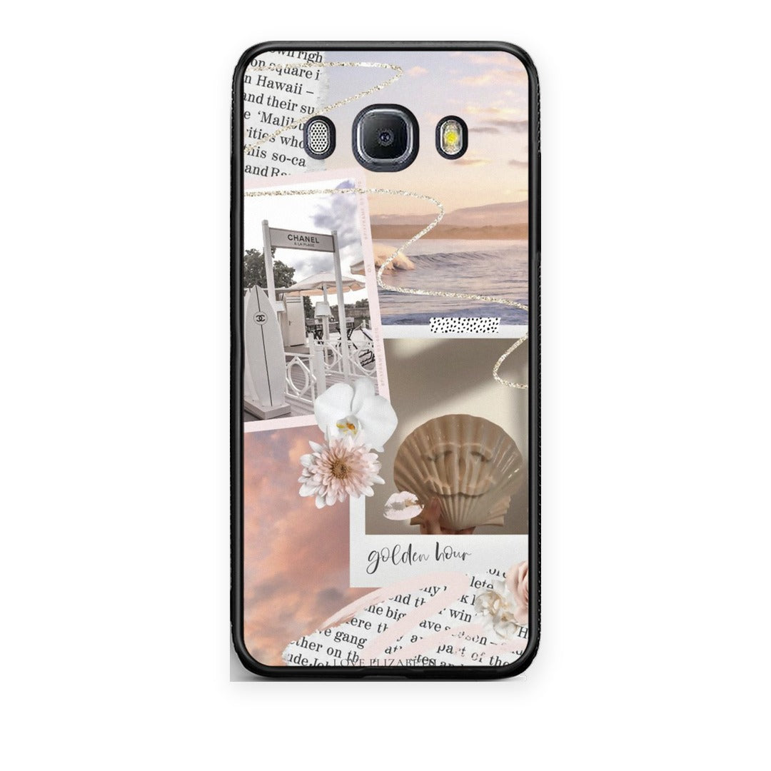 Θήκη Samsung Galaxy J7 2016 Golden Hour από τη Smartfits με σχέδιο στο πίσω μέρος και μαύρο περίβλημα | Samsung Galaxy J7 2016 Golden Hour case with colorful back and black bezels