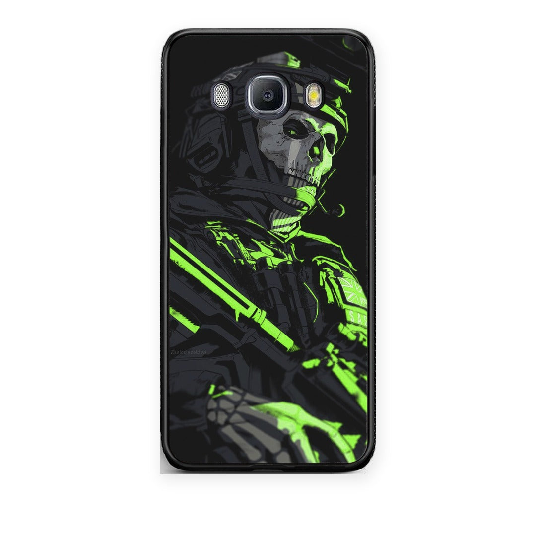 Θήκη Samsung Galaxy J7 2016 Green Soldier από τη Smartfits με σχέδιο στο πίσω μέρος και μαύρο περίβλημα | Samsung Galaxy J7 2016 Green Soldier case with colorful back and black bezels