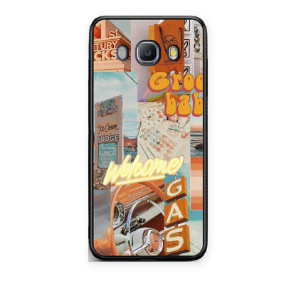 Θήκη Samsung Galaxy J7 2016 Groovy Babe από τη Smartfits με σχέδιο στο πίσω μέρος και μαύρο περίβλημα | Samsung Galaxy J7 2016 Groovy Babe case with colorful back and black bezels