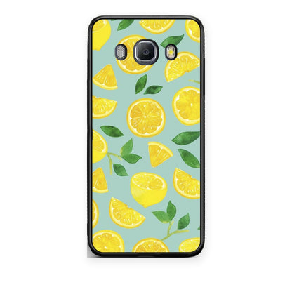 Θήκη Samsung Galaxy J7 2016 Lemons από τη Smartfits με σχέδιο στο πίσω μέρος και μαύρο περίβλημα | Samsung Galaxy J7 2016 Lemons case with colorful back and black bezels