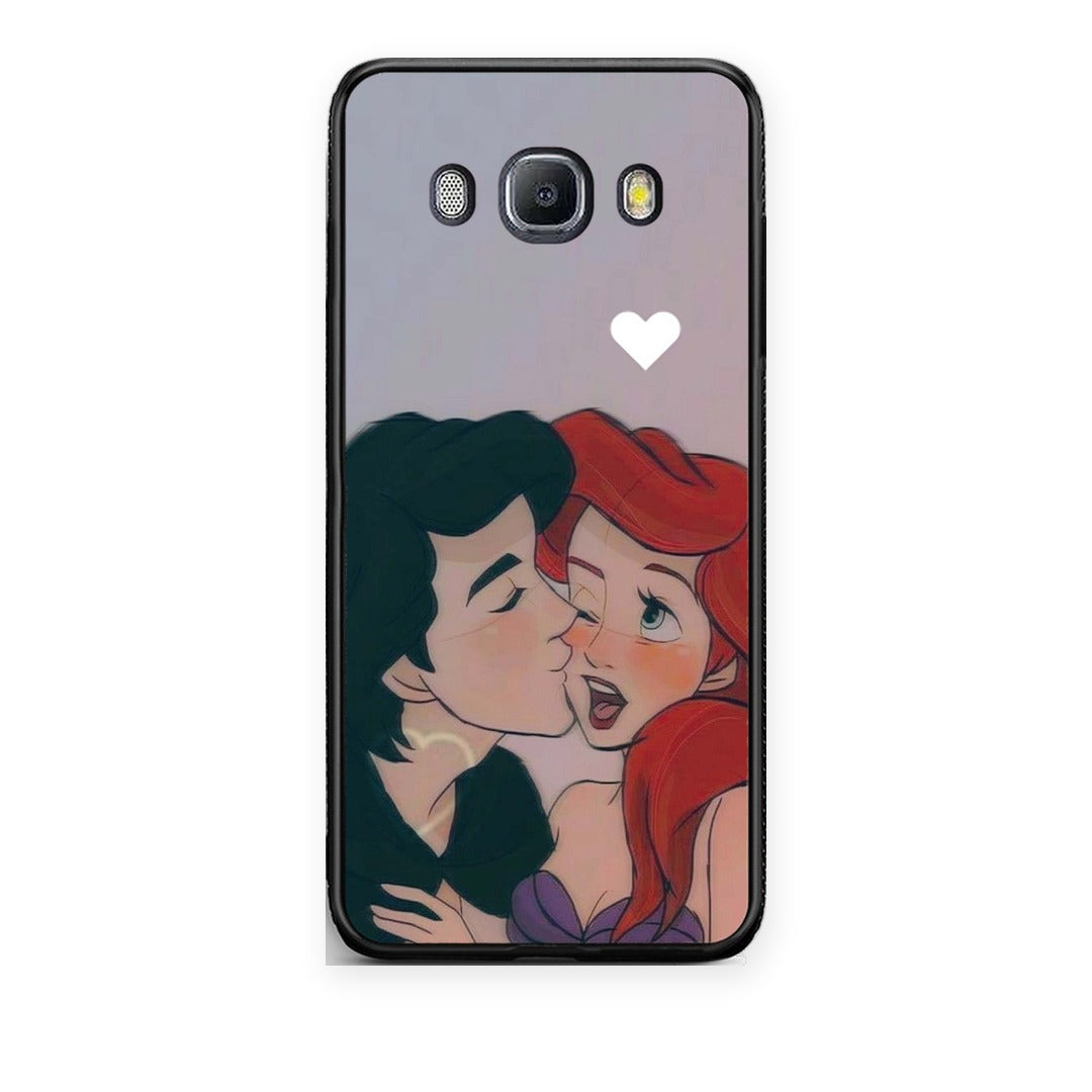 Θήκη Samsung Galaxy J7 2016 Mermaid Couple από τη Smartfits με σχέδιο στο πίσω μέρος και μαύρο περίβλημα | Samsung Galaxy J7 2016 Mermaid Couple case with colorful back and black bezels