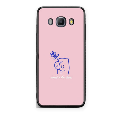 Θήκη Samsung Galaxy J7 2016 Nice Day από τη Smartfits με σχέδιο στο πίσω μέρος και μαύρο περίβλημα | Samsung Galaxy J7 2016 Nice Day case with colorful back and black bezels