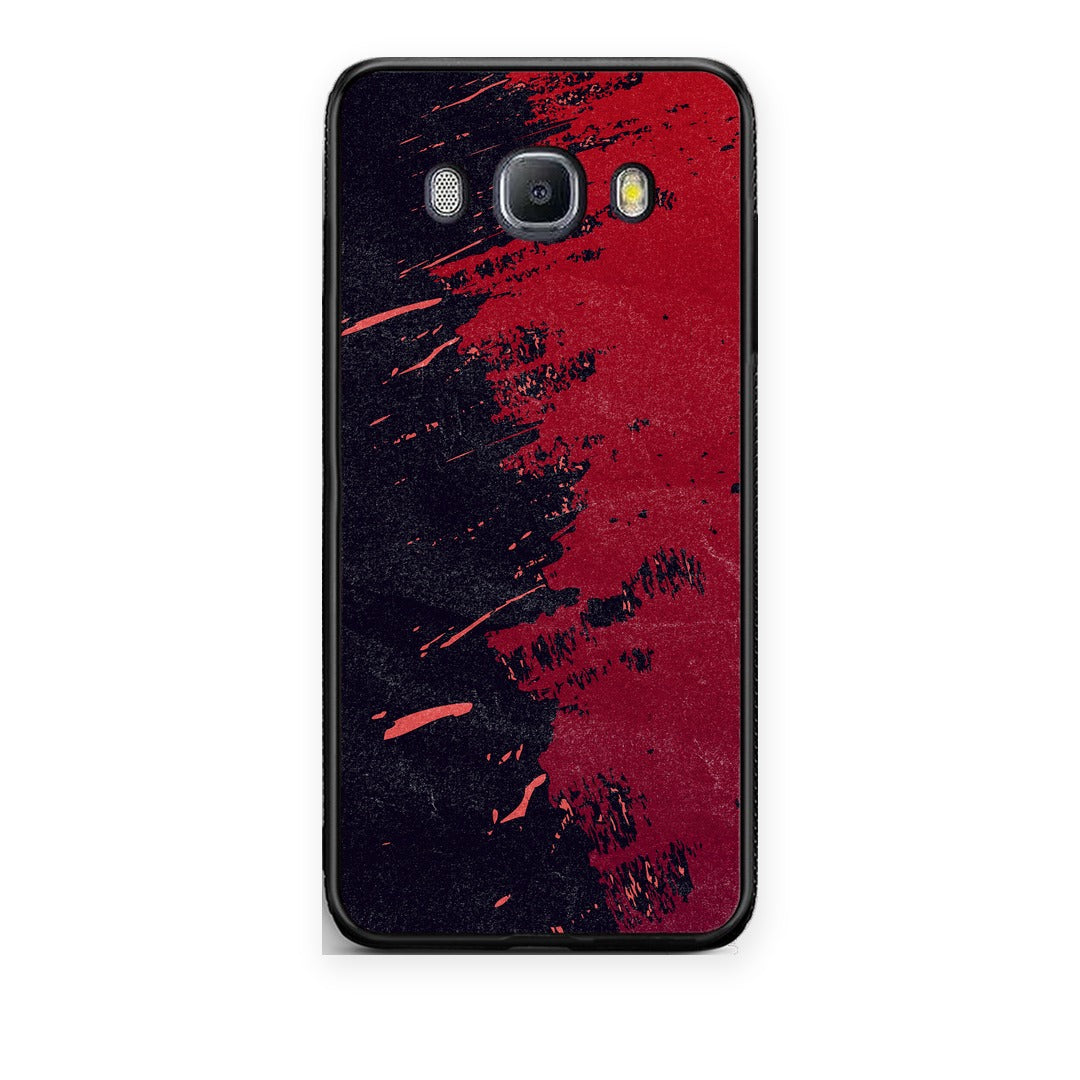 Θήκη Samsung Galaxy J7 2016 Red Paint από τη Smartfits με σχέδιο στο πίσω μέρος και μαύρο περίβλημα | Samsung Galaxy J7 2016 Red Paint case with colorful back and black bezels