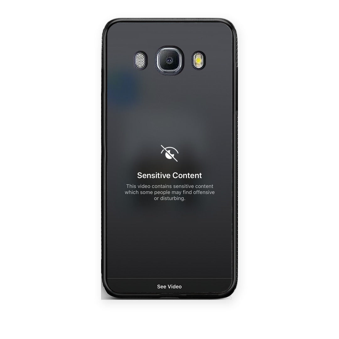 Θήκη Samsung Galaxy J7 2016 Sensitive Content από τη Smartfits με σχέδιο στο πίσω μέρος και μαύρο περίβλημα | Samsung Galaxy J7 2016 Sensitive Content case with colorful back and black bezels
