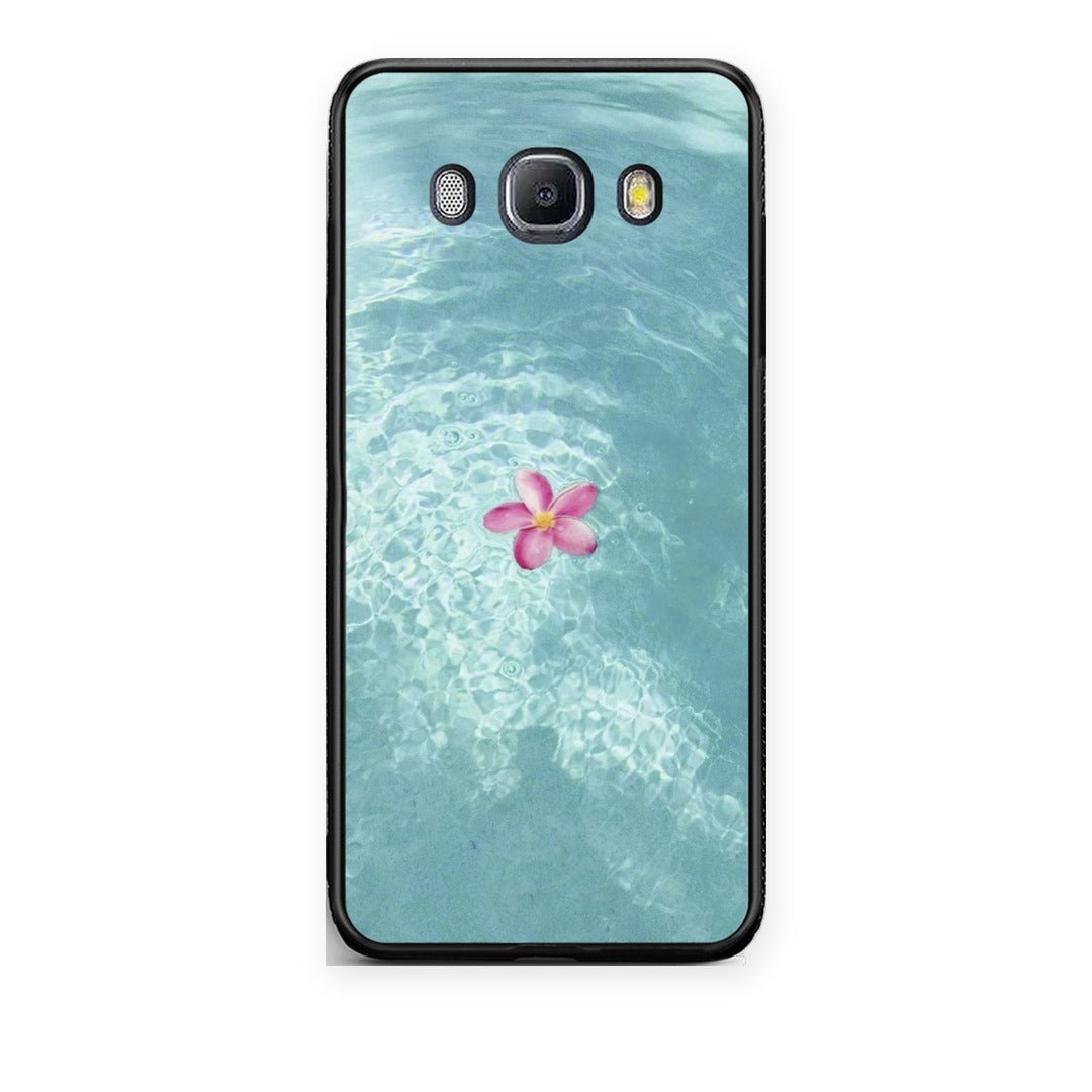 Θήκη Samsung Galaxy J7 2016 Water Flower από τη Smartfits με σχέδιο στο πίσω μέρος και μαύρο περίβλημα | Samsung Galaxy J7 2016 Water Flower case with colorful back and black bezels