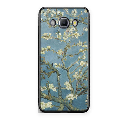 Θήκη Samsung Galaxy J7 2016 White Blossoms από τη Smartfits με σχέδιο στο πίσω μέρος και μαύρο περίβλημα | Samsung Galaxy J7 2016 White Blossoms case with colorful back and black bezels