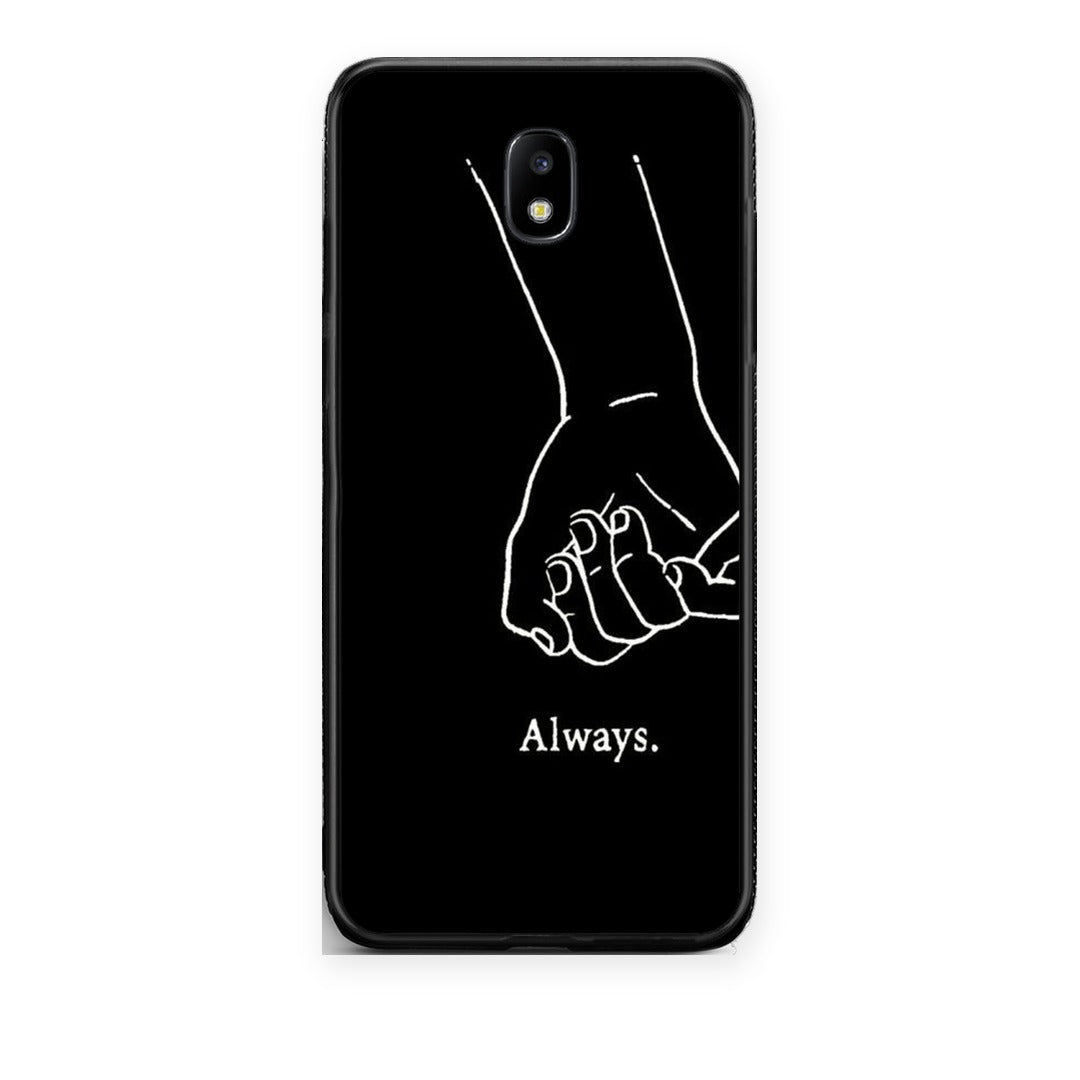Θήκη Samsung Galaxy J7 2017 Always & Forever 1 από τη Smartfits με σχέδιο στο πίσω μέρος και μαύρο περίβλημα | Samsung Galaxy J7 2017 Always & Forever 1 case with colorful back and black bezels