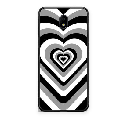 Θήκη Samsung Galaxy J7 2017 Black Hearts από τη Smartfits με σχέδιο στο πίσω μέρος και μαύρο περίβλημα | Samsung Galaxy J7 2017 Black Hearts case with colorful back and black bezels