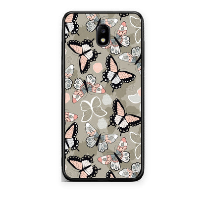 Θήκη Samsung Galaxy J7 2017 Boho Butterflies από τη Smartfits με σχέδιο στο πίσω μέρος και μαύρο περίβλημα | Samsung Galaxy J7 2017 Boho Butterflies case with colorful back and black bezels